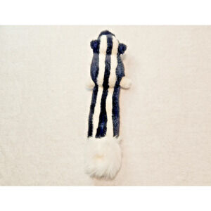 Vintage Skunk Plush Keychain Purse Bag Clip Pouch Rear View Mirror Hanger 14"